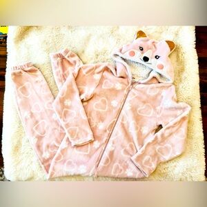Adorable Pink Cat One Piece Outfit